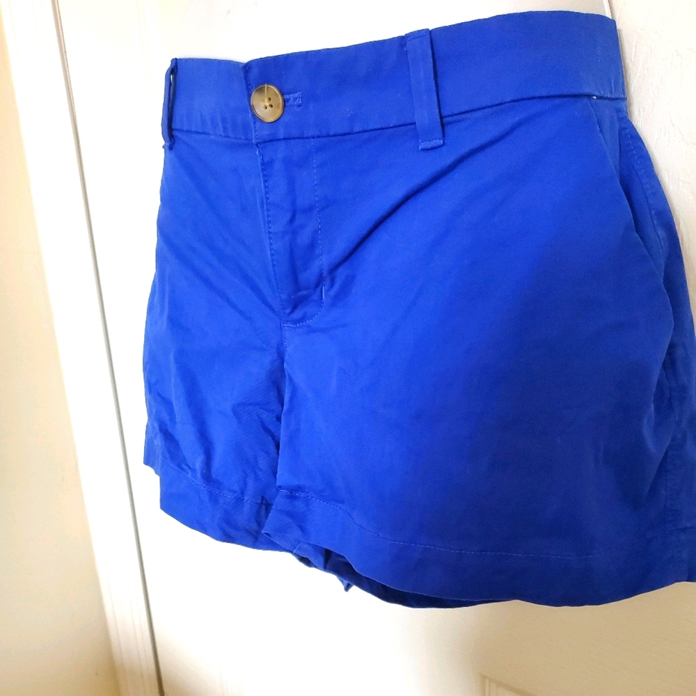 Womens blue woven shorts size 6 regular